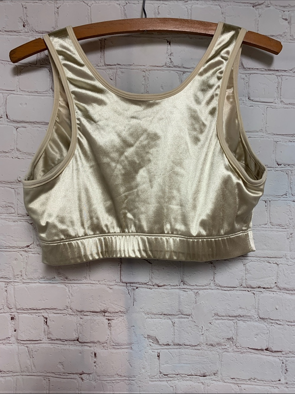 ENELL Ecru Satin Sports Bra Size 3 41-45 - Picture 9 of 9